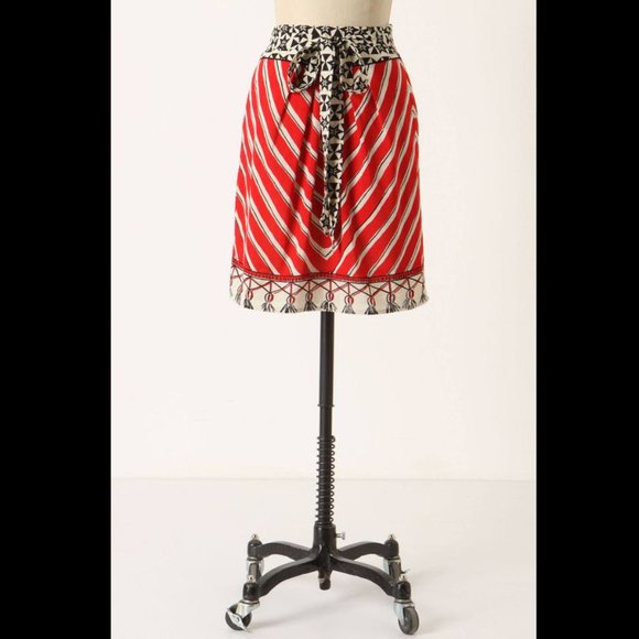 Anthropologie We Love Vera - Vera Wang - Stars & Stripes Skirt Size 6 - Picture 2 of 9